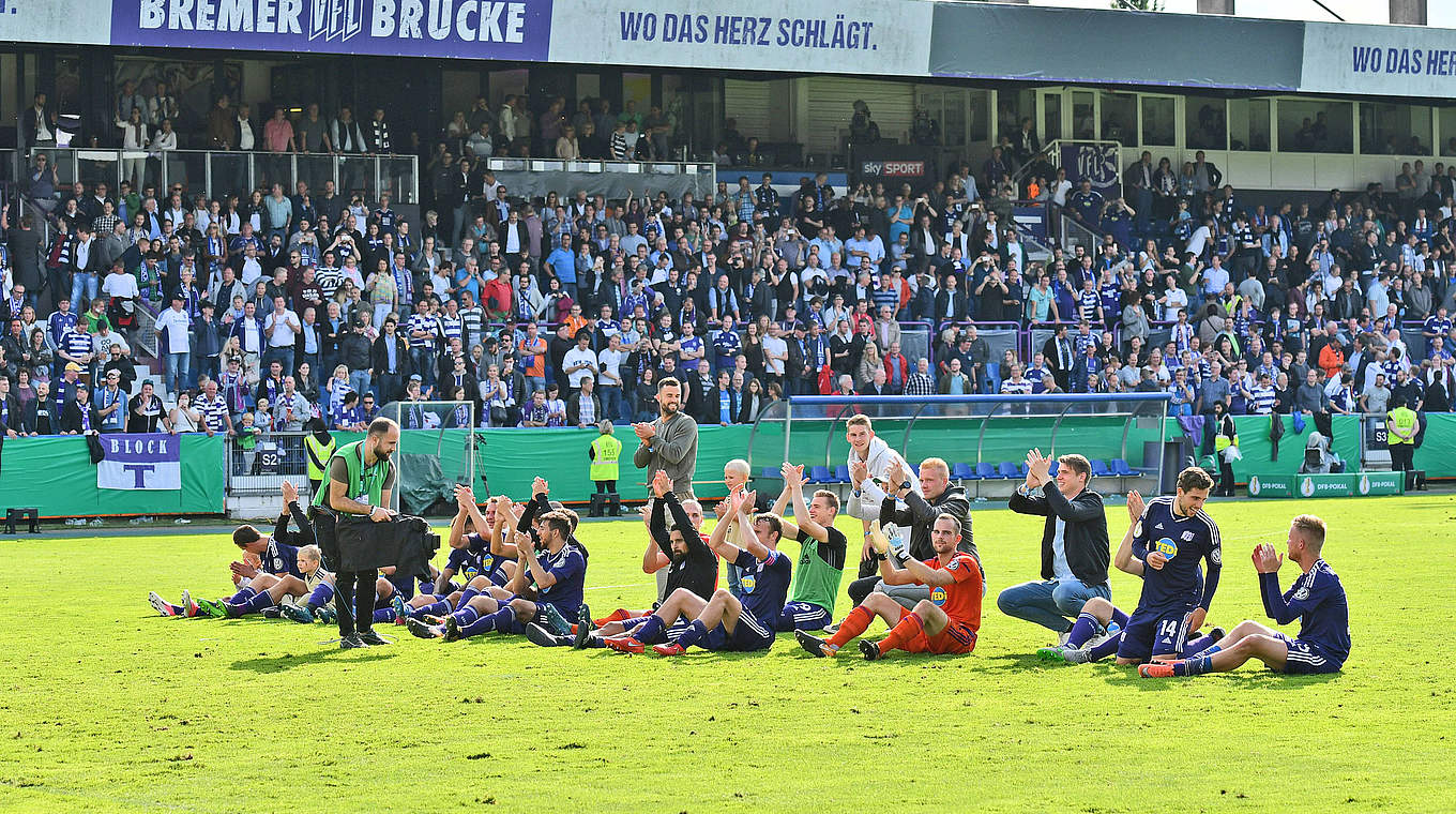 Pokal-Alltag nach Pokal-Feiertag: Der VfL Osnabrück steht im Landespokal-Viertelfinale © imago/Eibner