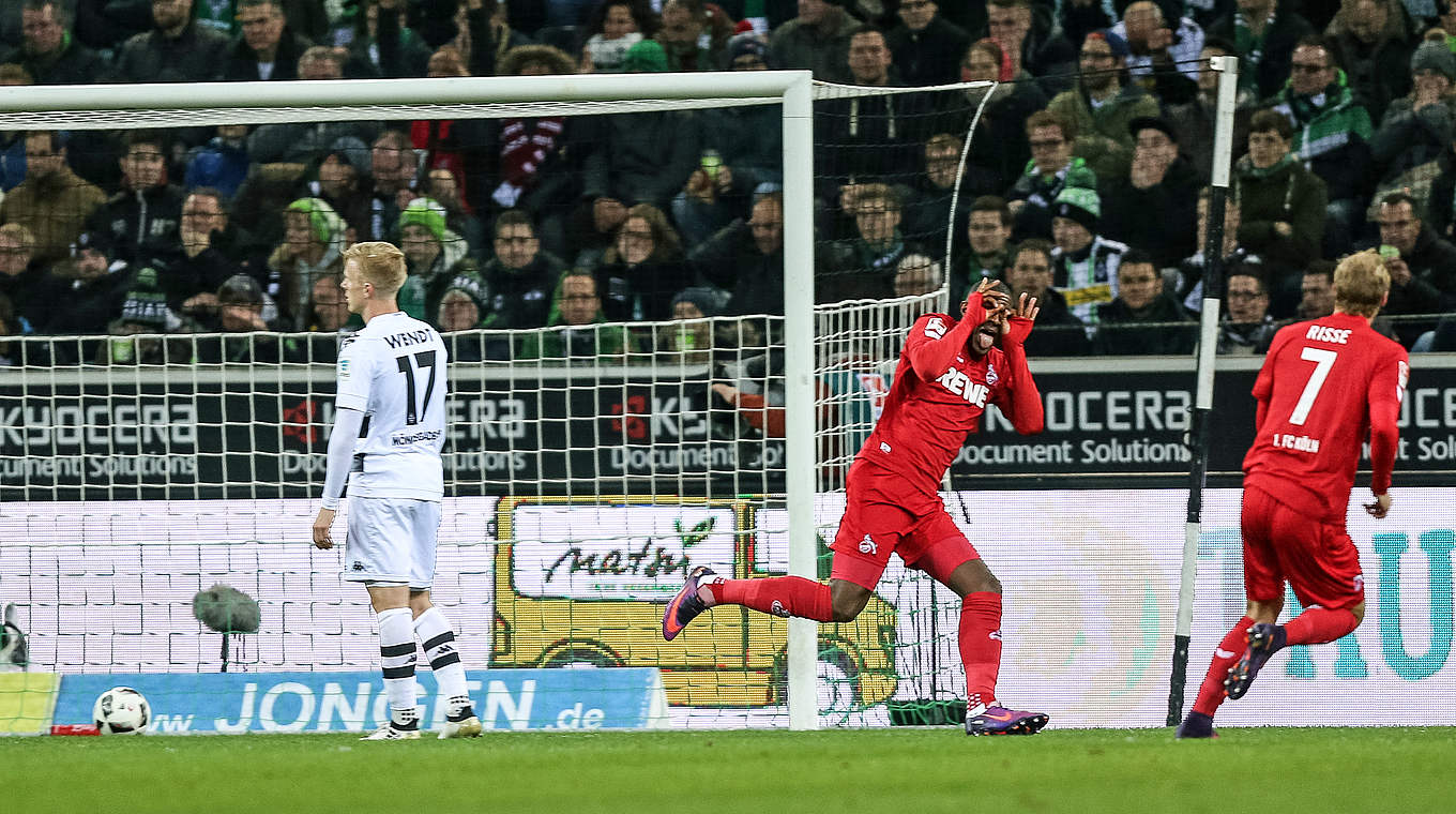 Schütze von drei der vergangenen fünf FC-Tore gegen Gladbach: Anthony Modeste  © 2016 Getty Images