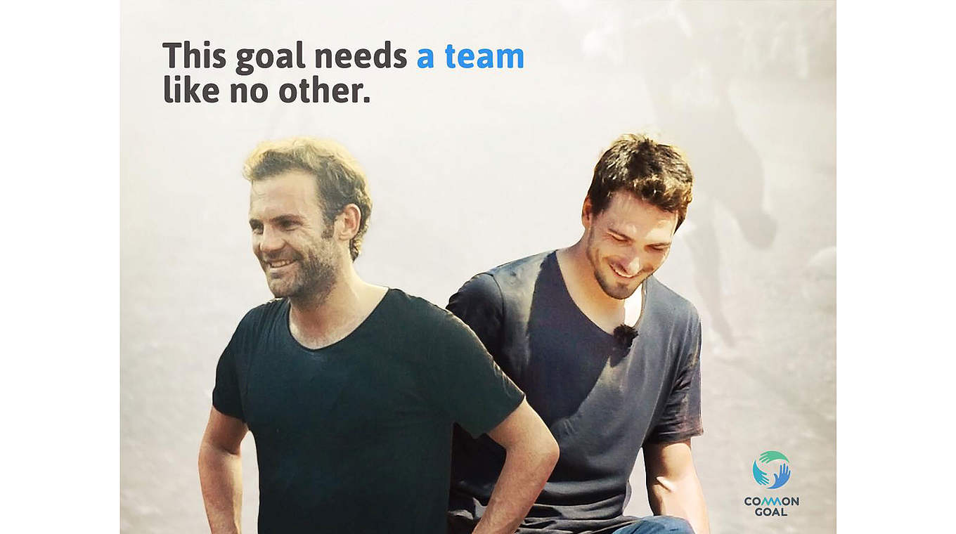 Hummels (r.) und Mata: "Dies ist eine Chance für den Fußball, die Welt zu verbessern" © Common Goals/Facebook