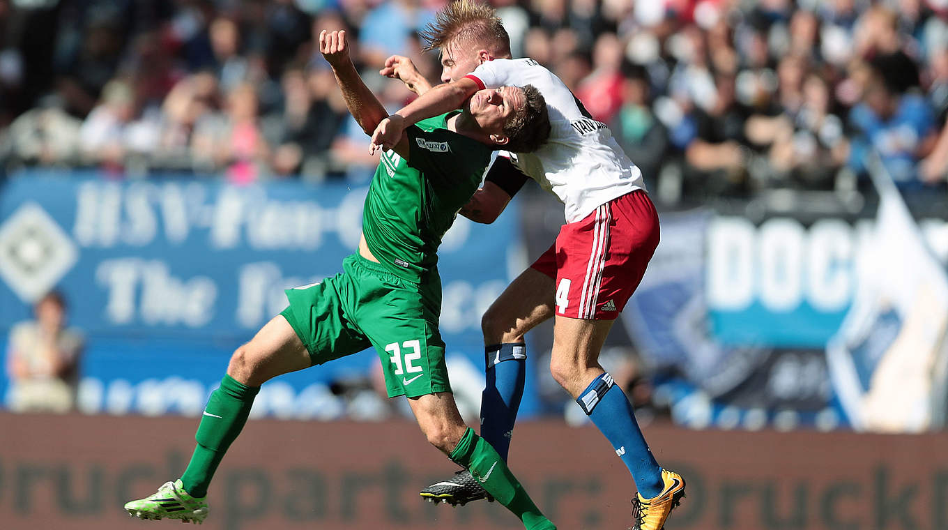 Voller Einsatz: Hamburgs jüngster Niederländer Rick van Drongelen (r.) © 2017 Getty Images