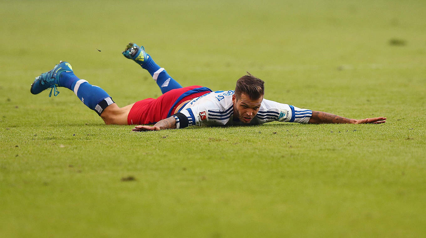 Bleibt er auch in Köln torlos, hat er den Negativrekord: HSV-Profi Dennis Diekmeier © 2015 Getty Images