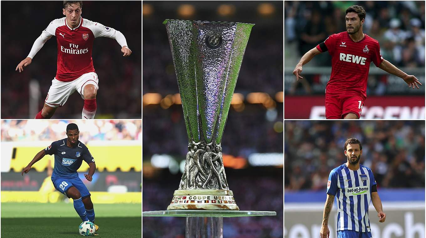 "Es ist angerichtet": Köln, Hertha und Hoffenheim haben ihre Europa-League-Gegner © Getty Images/Collage DFB