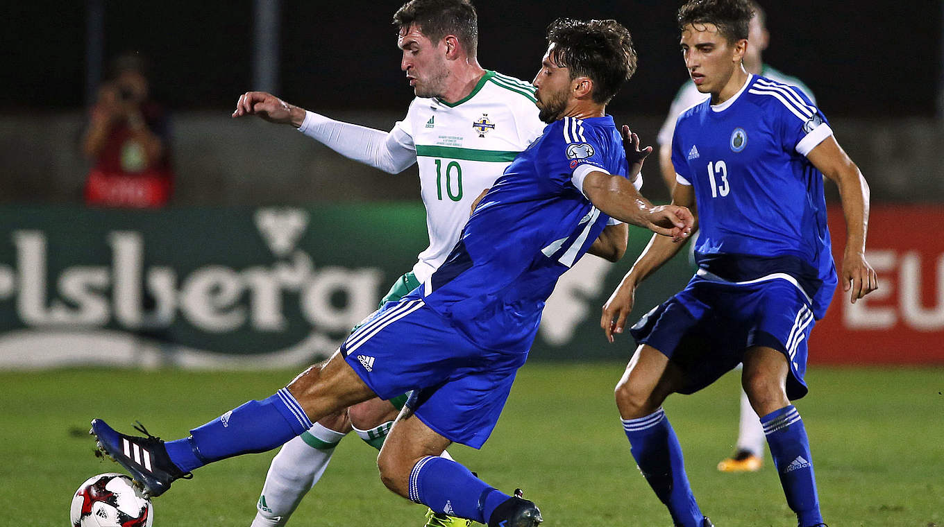 Northern Ireland needed over an hour to break down the San Marino defence © AFP/Getty Images