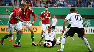 The 2-1 loss to Hungary was a real test for the U21s. © 2017 Getty Images