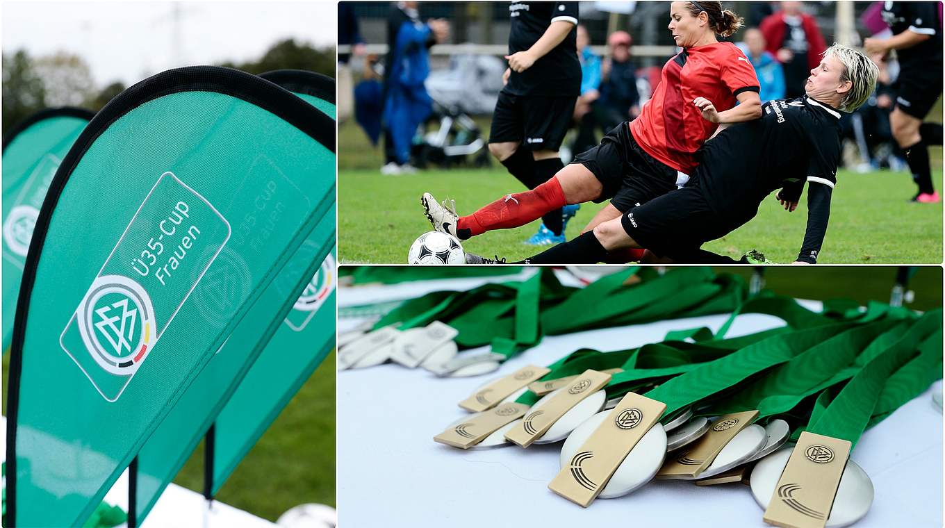 DFB-Ü 35-Frauen-Cup: spannende Spiele bei bestem Fußballwetter © Getty Images/Collage DFB
