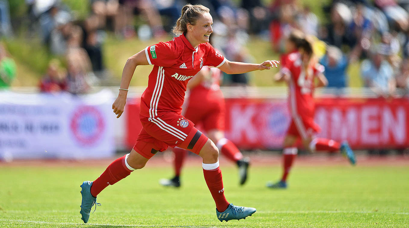 Siegtorschützin für Bayern II gegen Andernach: Verena Wieder © 2017 Getty Images