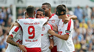 Hat nach gelungenem Saisonstart die Spitze im Visier: Fortuna Köln © 2017 Bongarts/Getty Images