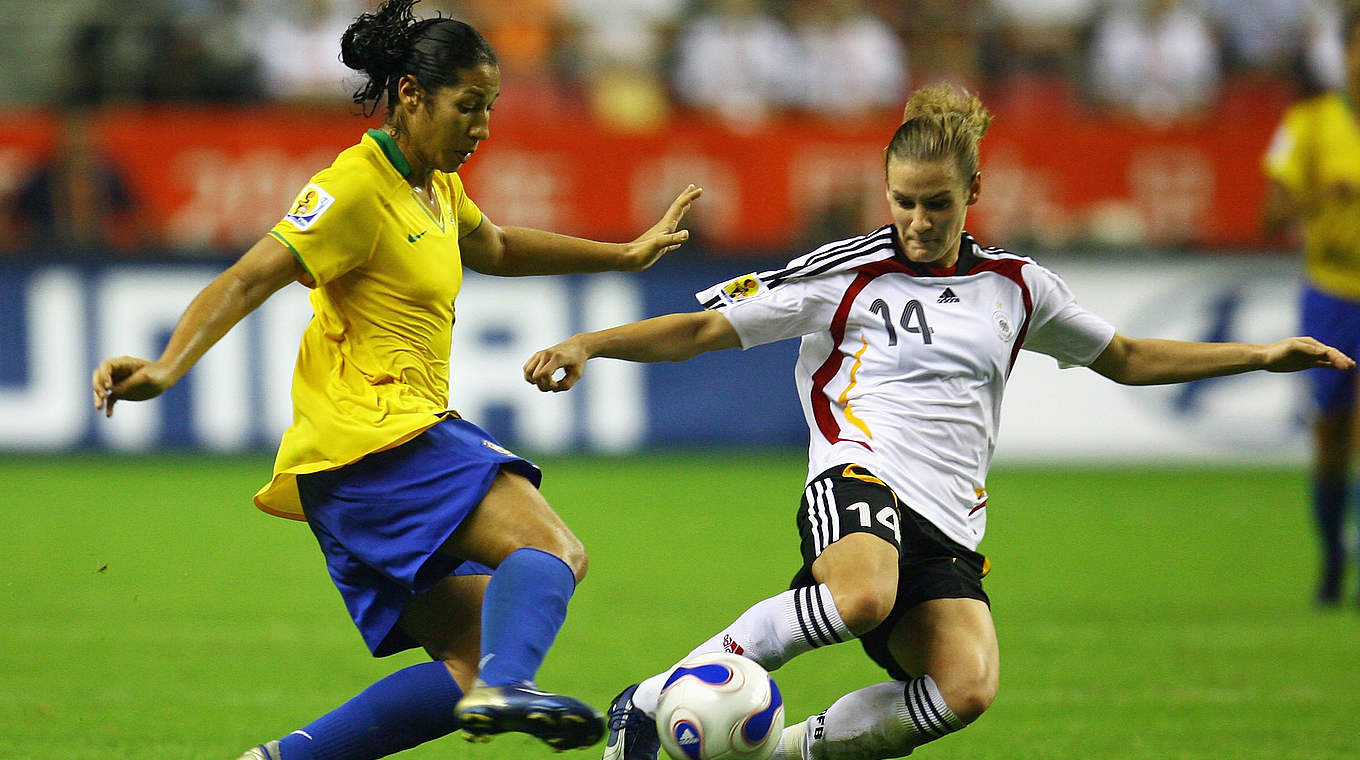 Im Finale geht es gegen Brasilien und Laudehr wird zu einer wichtigen Protagonistin © 2007 Getty Images