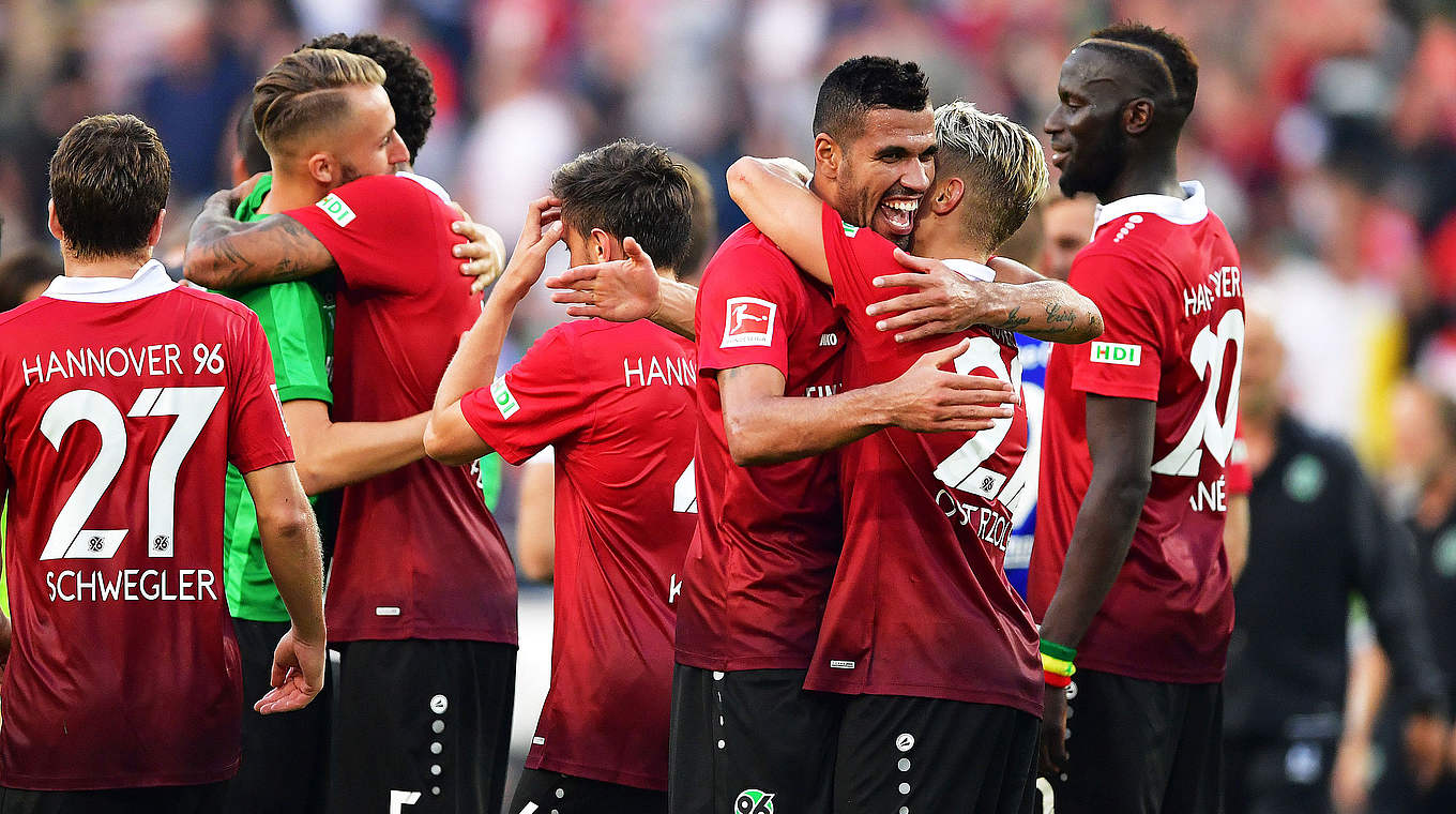 Hofft auf die nächsten Jubelarien: Aufsteiger Hannover 96 © 2017 Getty Images