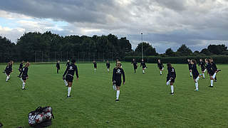 Vorbereitung aufs Duell gegen die USA: U 16-Juniorinnen beim Lehrgang in Dinklage © DFB