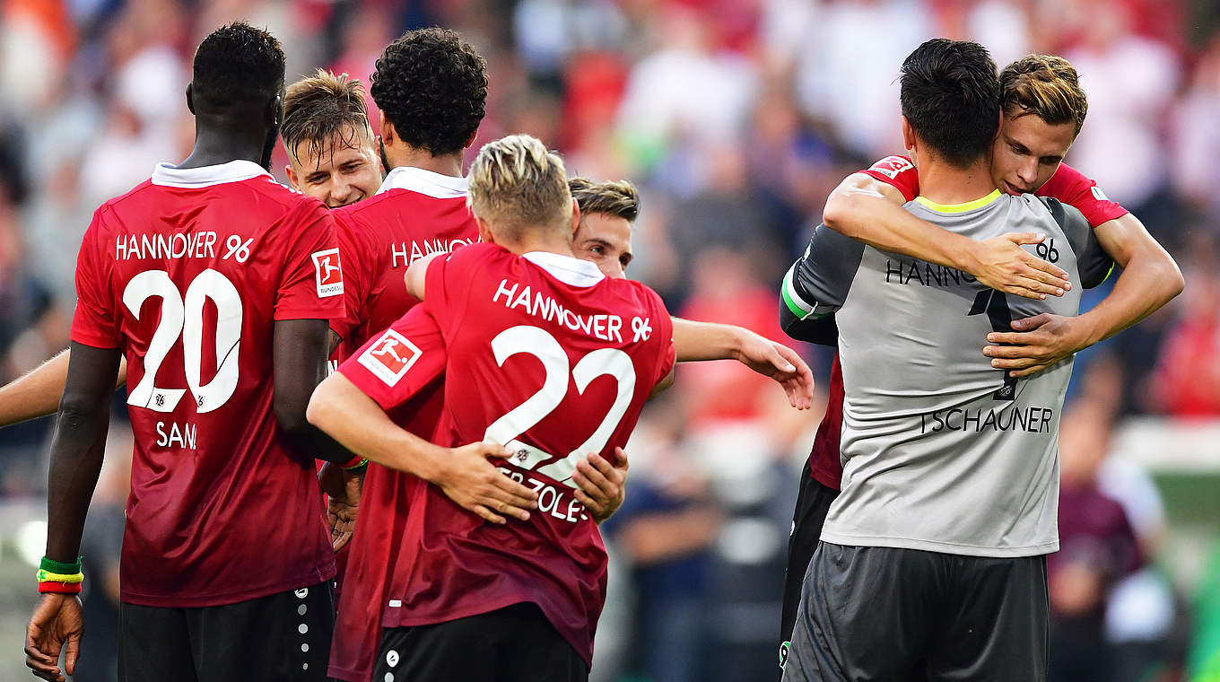 Bester Saisonstart und 750. Bundesligapunkt in Reichweite: Aufsteiger Hannover 96 © 2017 Getty Images