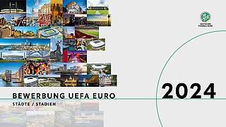 Das sind die möglichen Spielorte für die EM 2024 © Collage DFB