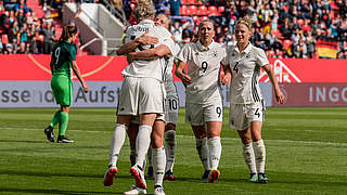 Torreicher Start in die WM-Qualifikation: die DFB-Frauen erzielen sechs Treffer © 2017 Getty Images