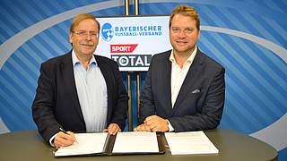 Kooperationsvertrag bis 2027: Rainer Koch (l.) und Peter Lauterbach © 