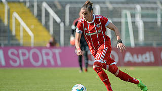 Erzielt das erste Bayern-Tor gegen Meppen: Nationalspielerin Simone Laudehr © imago/foto2press
