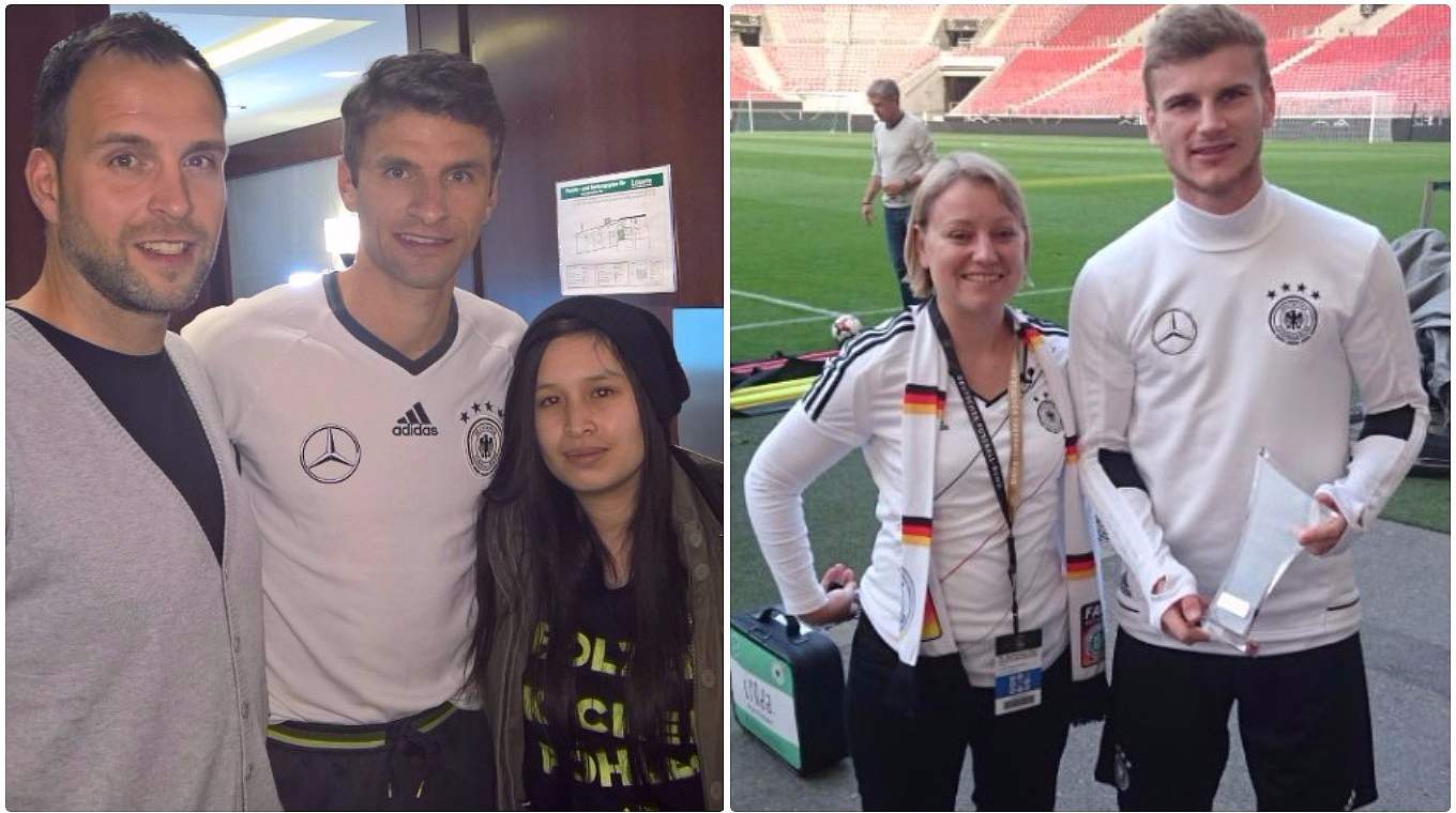 Meet & Greet mit einem Nationalspieler: der Fan-Club macht es möglich © Collage DFB