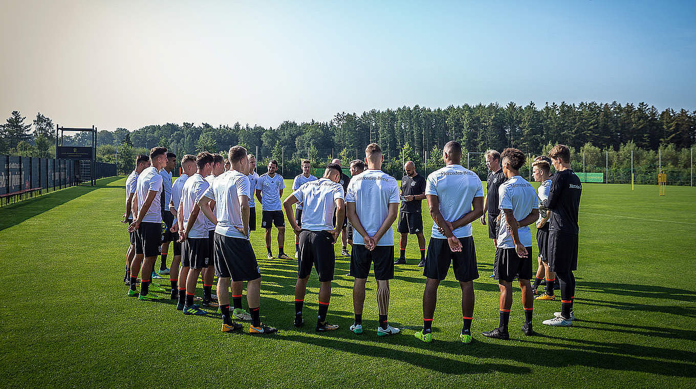 The U21s are preparing for their qualifier against Azerbaijan in Cottbus © 