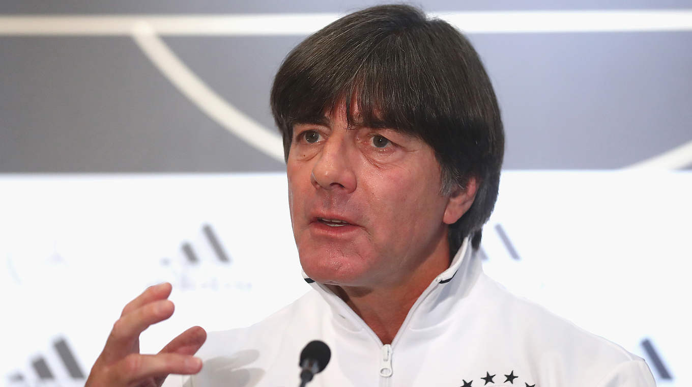 Löw: "It will feel a bit like a final." © 2017 Getty Images