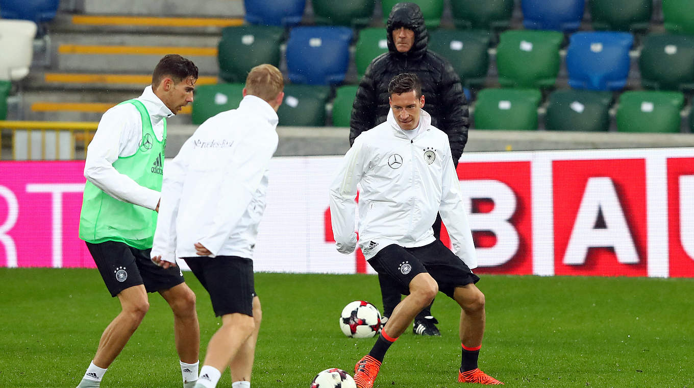 Draxler beim Training in Belfast: "Wir sind als Truppe immer enger zusammengewachsen" © 2017 Getty Images