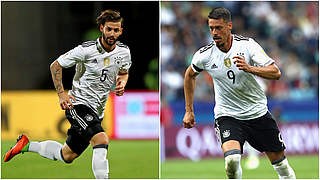 Confed-Cup-Sieger wollen WM-Ticket lösen: Marvin Plattenhardt (l.) und Sandro Wagner © GettyImages/Collage DFB