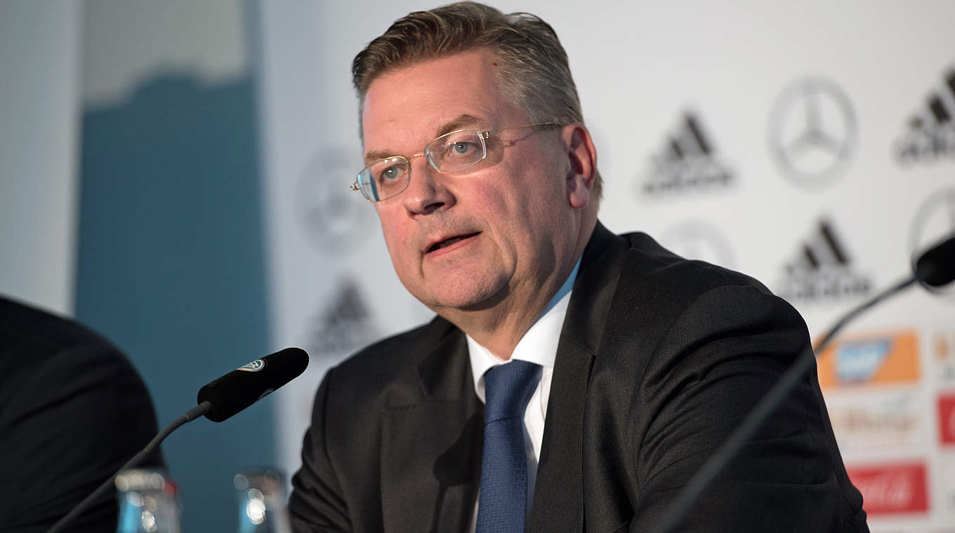 Grindel is "very proud" of Die Mannschaft: "The future is looking bright for us." © 2017 Getty Images