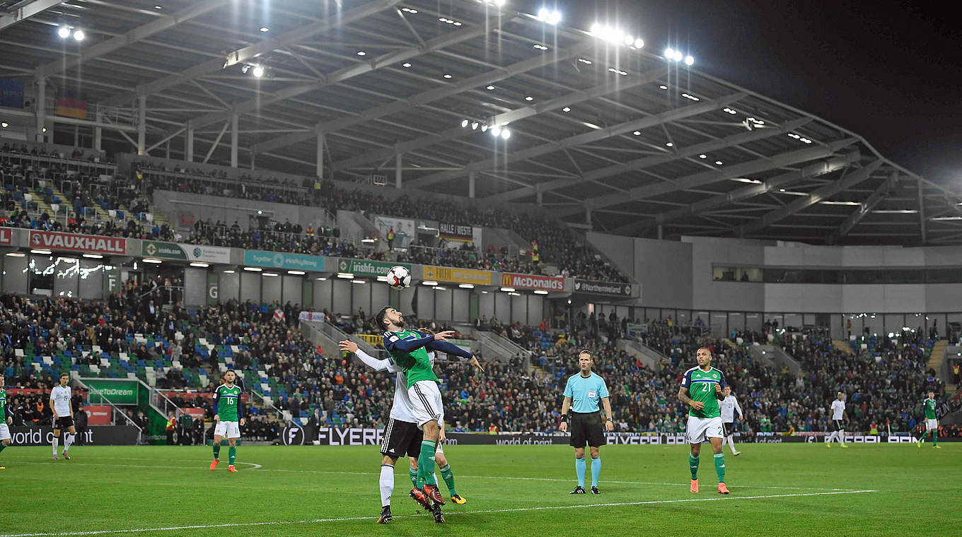 Volle Ränge, eingeschaltete TV-Geräte: Gute Quote für Länderspiel in Nordirland © GES/Marvin Ibo GŸngšr