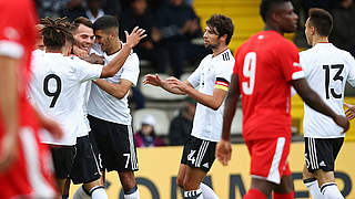 Victory in Norderstedt: The Germany U20s beat Switzerland © 2017 Getty Images