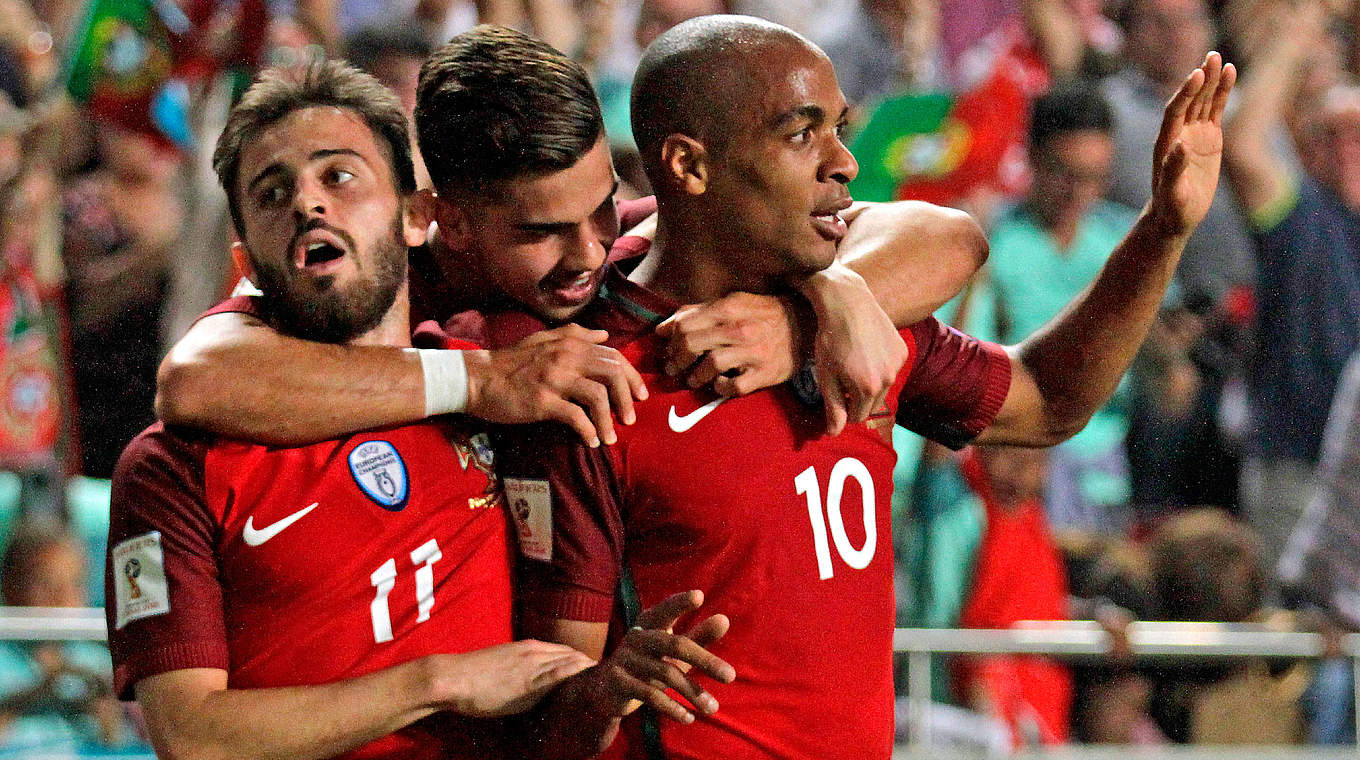 Gruppensieger nach dem Abschlusserfolg gegen die Schweiz: Europameister Portugal © AFP/Getty Images