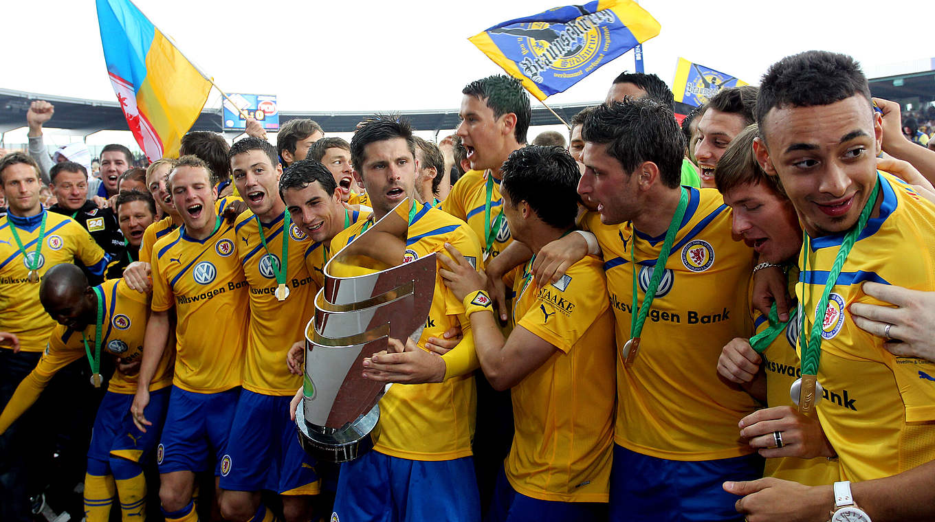 Beste Drittligabilanz der Historie: Eintracht Braunschweig im Jahr 2011 © 2011 Getty Images