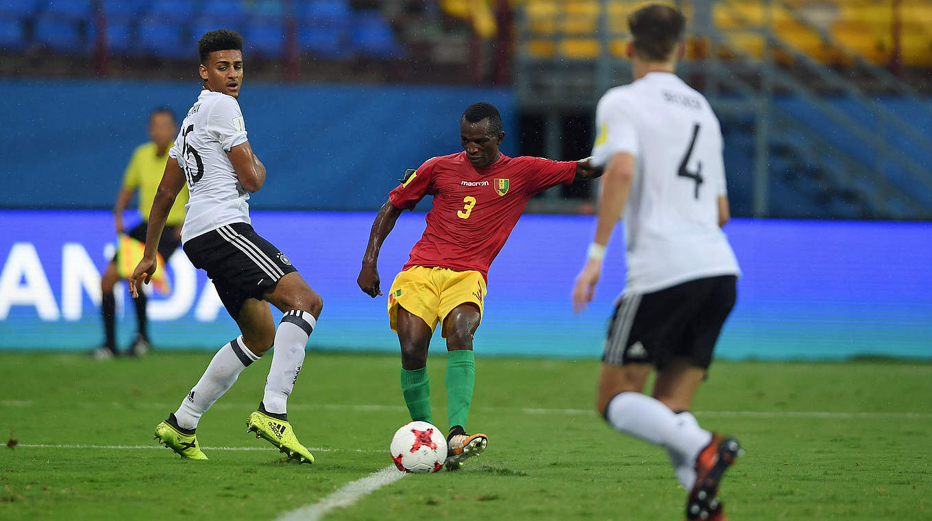 Der zwischenzeitliche Ausgleich: Ibrahima Soumah (M.) trifft für Guinea © FIFA via Getty Images