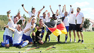 Großer Erfolg: Die deutsche Amputierten-Nationalmannschaft wird bei der EM Achter © DFB