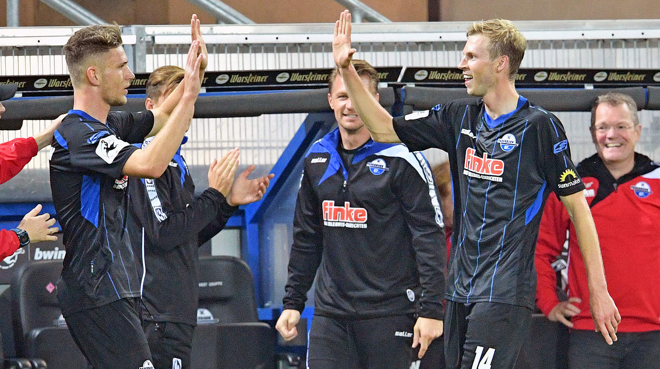 Historischer Ligaprimus nach 22 Spieltagen der 3. Liga: der SC Paderborn 07 © 2017 Getty Images