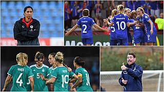 Das dritte WM-Qualifikationsspiel: die DFB-Frauen treffen auf Island © Getty Images/Collage DFB