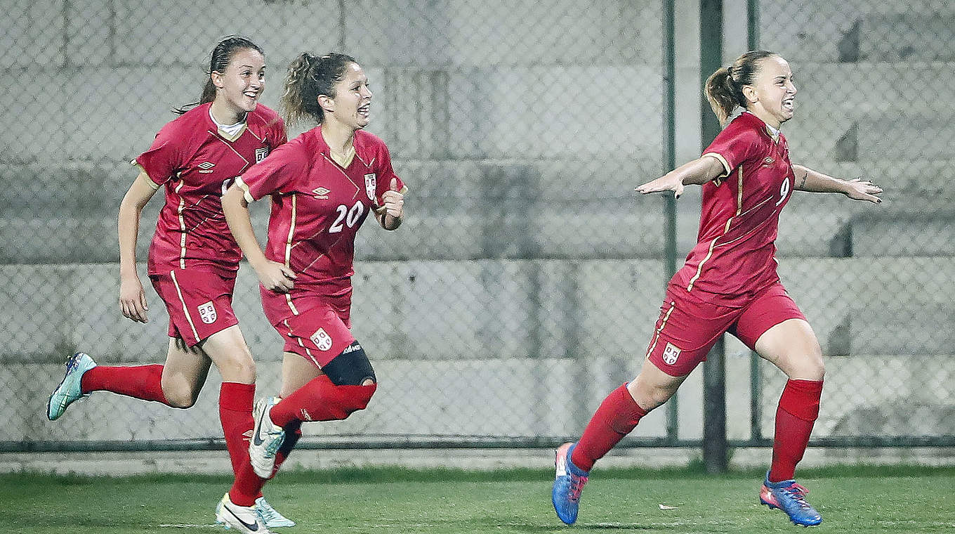 Trifft zweimal gegen Deutschland: Miljana Ivanovic (r.) © 2017 Getty Images