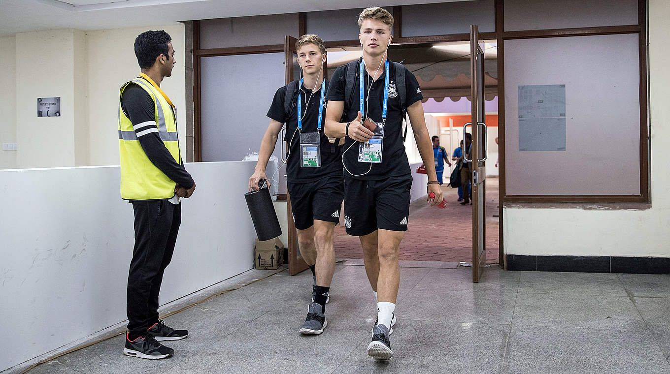 Bereit und fokussiert: Die Spieler der deutschen U 17 © 2017 FIFA