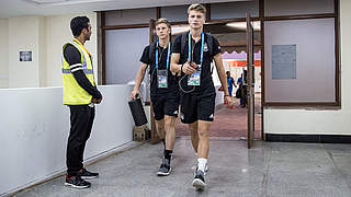 Bereit und fokussiert: Die Spieler der deutschen U 17 © 2017 FIFA