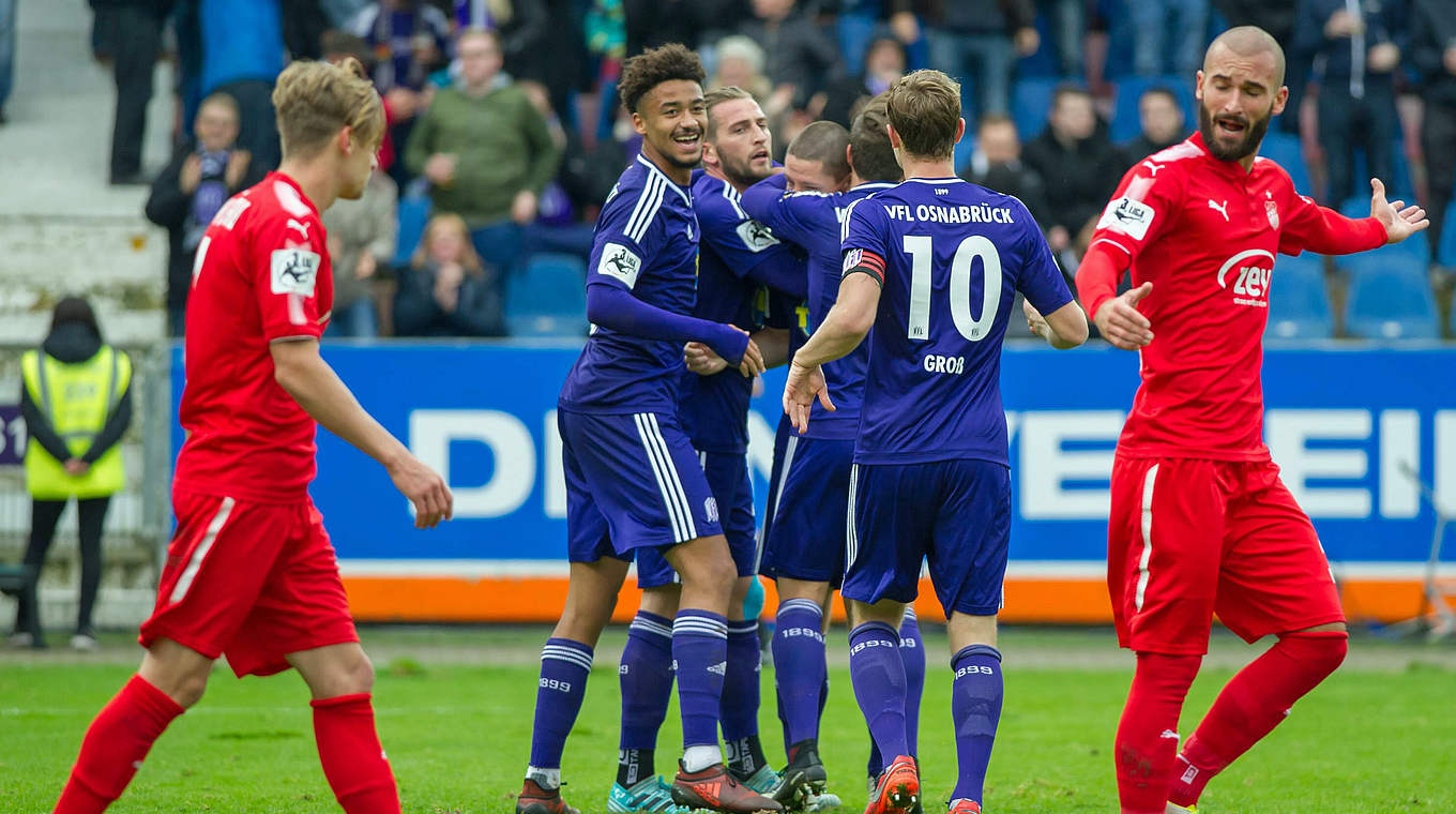 Befreiungsschlag: Osnabrück feiert den ersten Sieg seit Anfang September © imago/foto2press