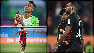 Uduokhai (top left), Tah (right) and Henrichs have to miss the match against Azerbaijan © Getty Images/Collage DFB