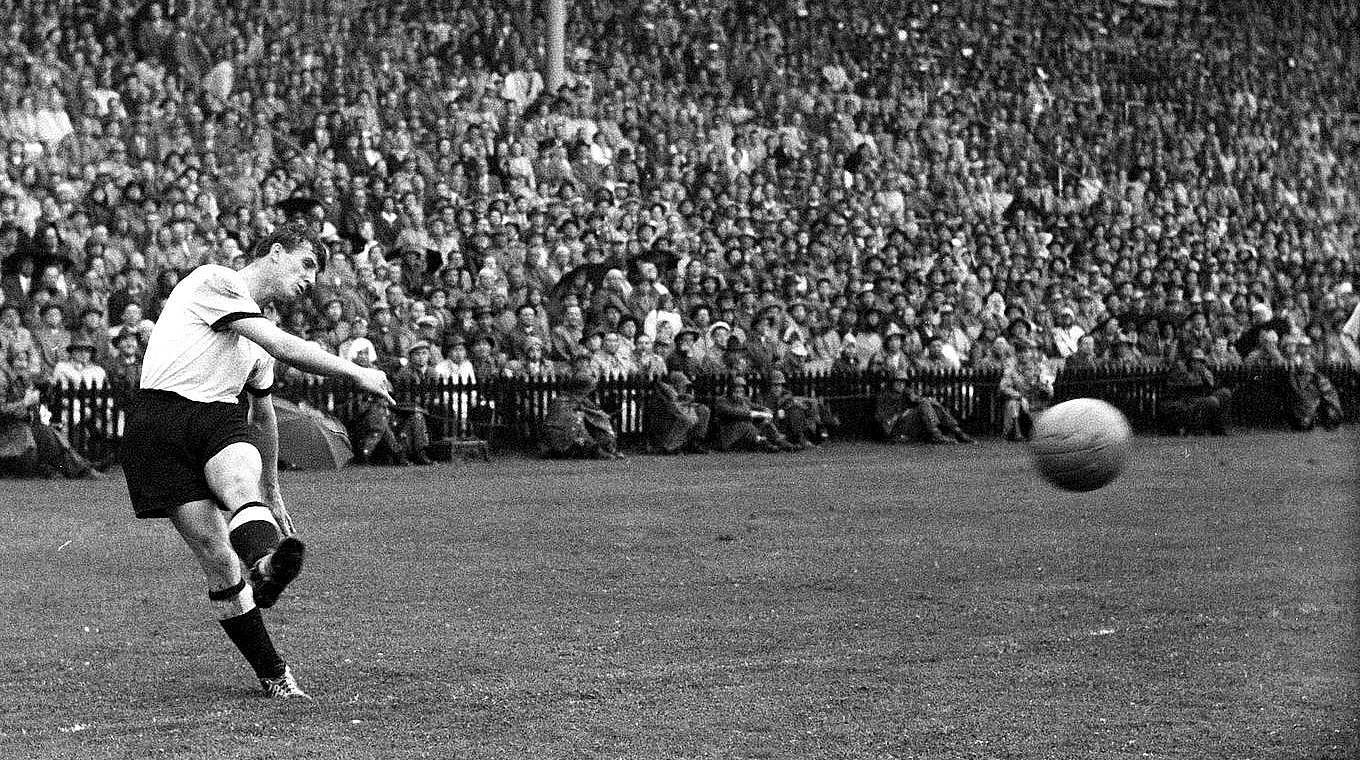 Hans Schäfer scored four goals at the 1954 World Cup © 
