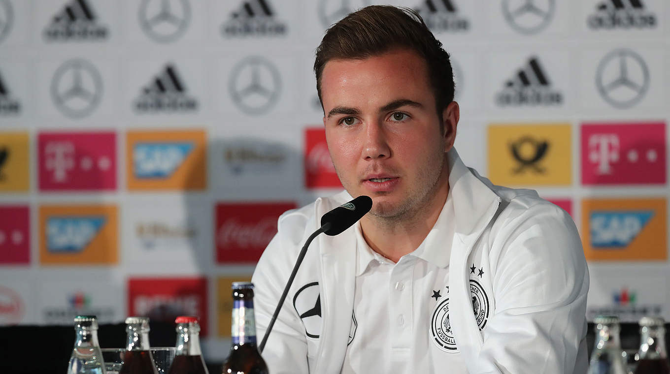 Mario Götze: "I feel 100% and I hope I can stay fit." © 2017 Getty Images