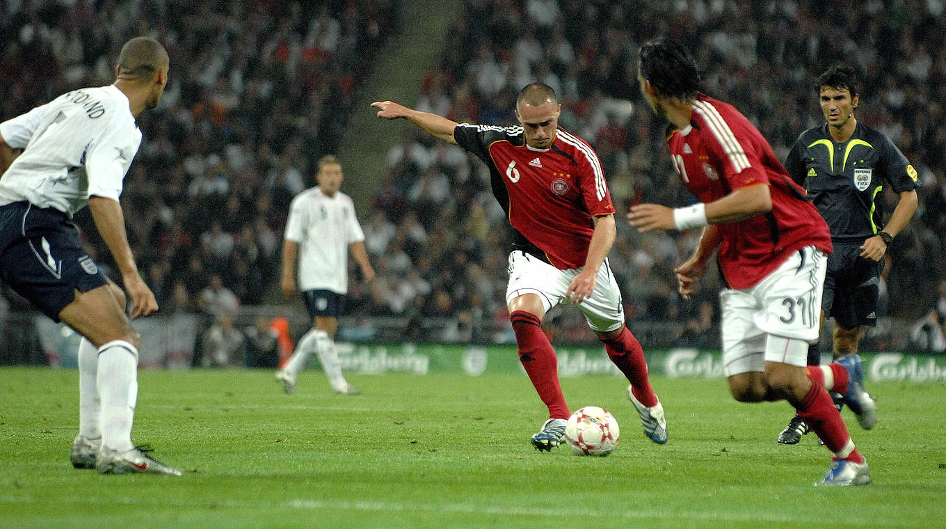 Gleich schlägt's ein: Christian Pander (M.) erzielt 2007 den 2:1-Siegtreffer in Wembley © imago