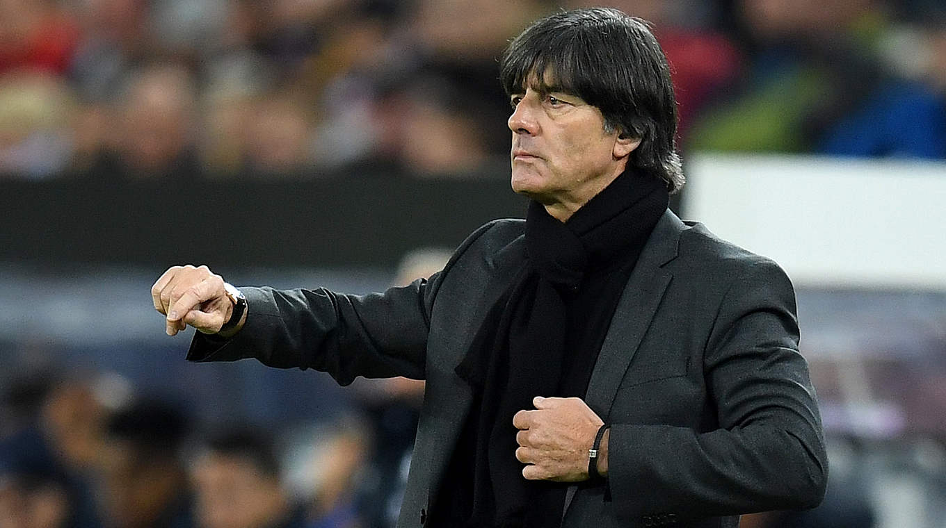 Joachim Löw: "Going these two games unbeaten was by no means a formality." © 2017 Getty Images