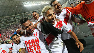Jubel ohne Grenzen in Lima: Peru qualifiziert sich nach 35 Jahren wieder für eine WM © AFP/Getty Images
