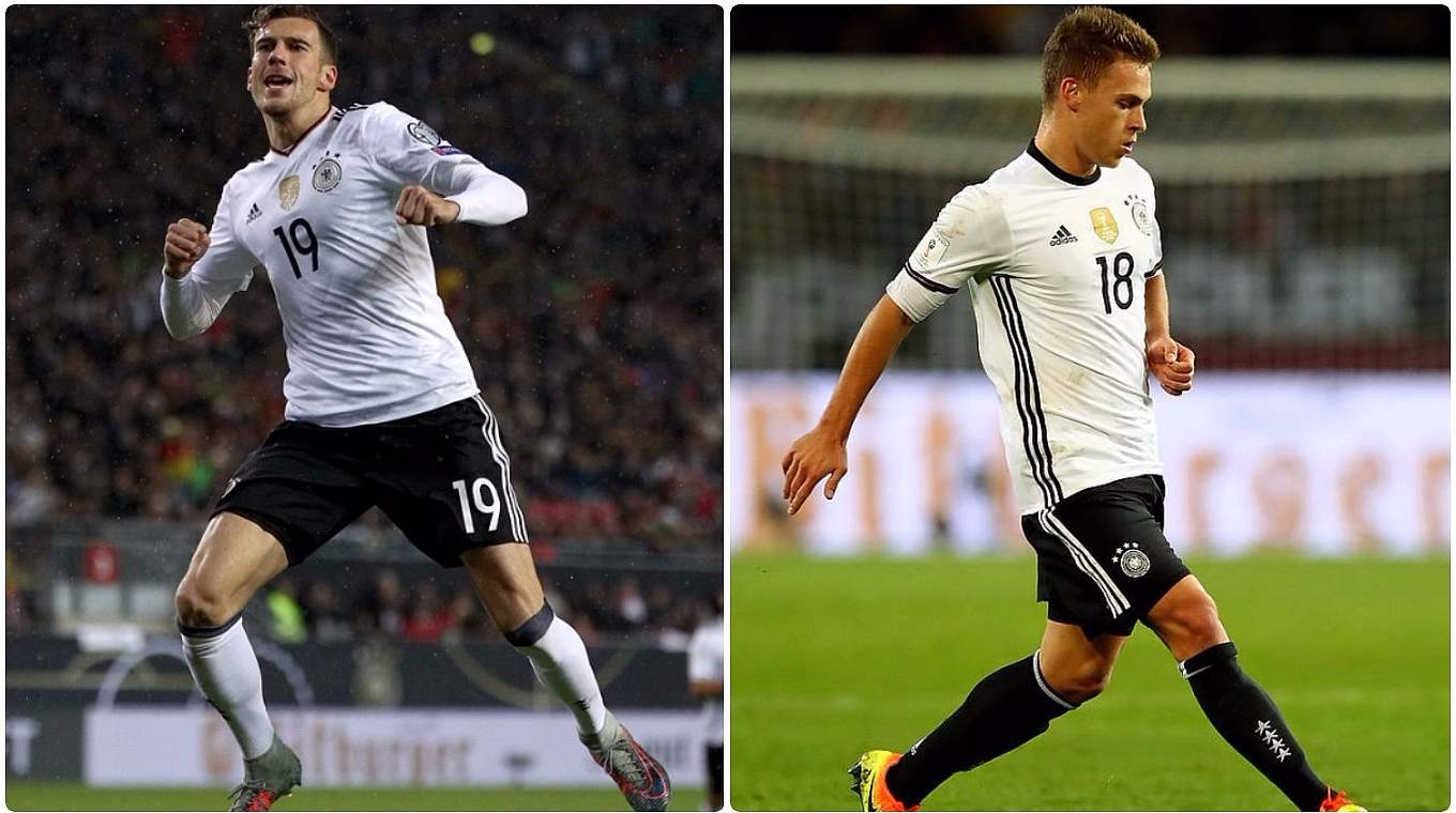 Je dreimal zum "Spieler des Spiels" gewählt: Leon Goretzka (l.) und Joshua Kimmich © Getty Images/Collage DFB