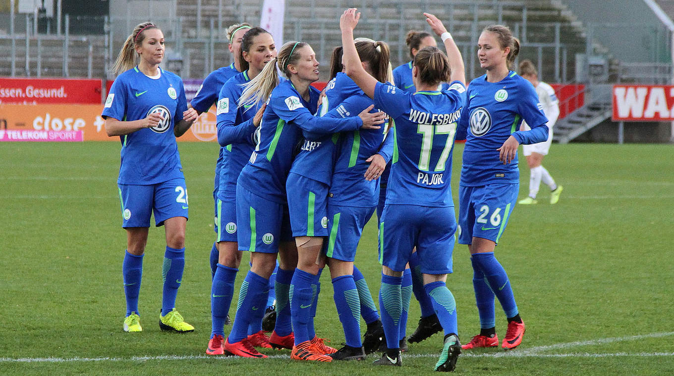 Duell mit dem tschechischen Meister Slavia Prag ums Halbfinale: der VfL Wolfsburg © Jan Kuppert