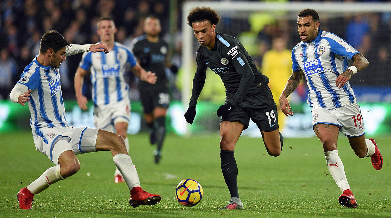 Leroy Sané was unlucky to only hit the bar with his second-half shot © This content is subject to copyright.