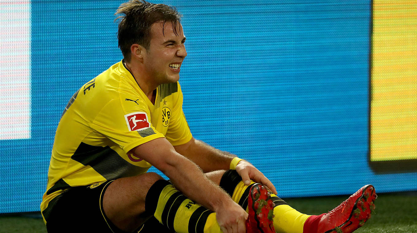 Germany international Mario Götze has suffered partial ligament tears to his right ankle © 2017 Getty Images