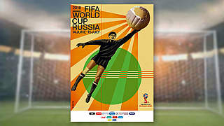Offizielles Poster für die WM 2018: Russland wirbt mit Lew Jaschin für die Titelkämpfe © FIFA