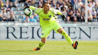 Muss mit Muskelfaserriss aussetzen: Münsters Keeper Nils Körber © 2017 Getty Images