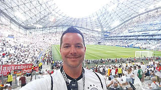 Hat seit 2013 fast kein Spiel des DFB-Teams verpasst: Fan-Club-Mitglied André Fäseke © privat